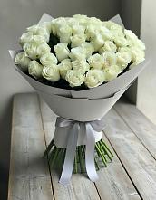 Букет 35 Белых роз в Семеновское