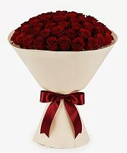 Букет 101 Бордовая роза Блэк Бакарра в Семеновское
