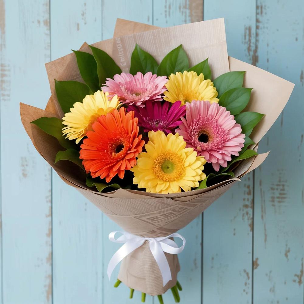 Букет цветов из: Герберы в Семеновское