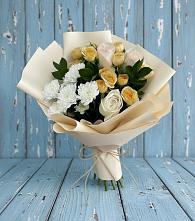 Букет цветов из:  Розы и Хризантемы в Семеновское