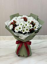 Букет цветов из:  Хризантемы #REPLACE_PRED# Семеновское