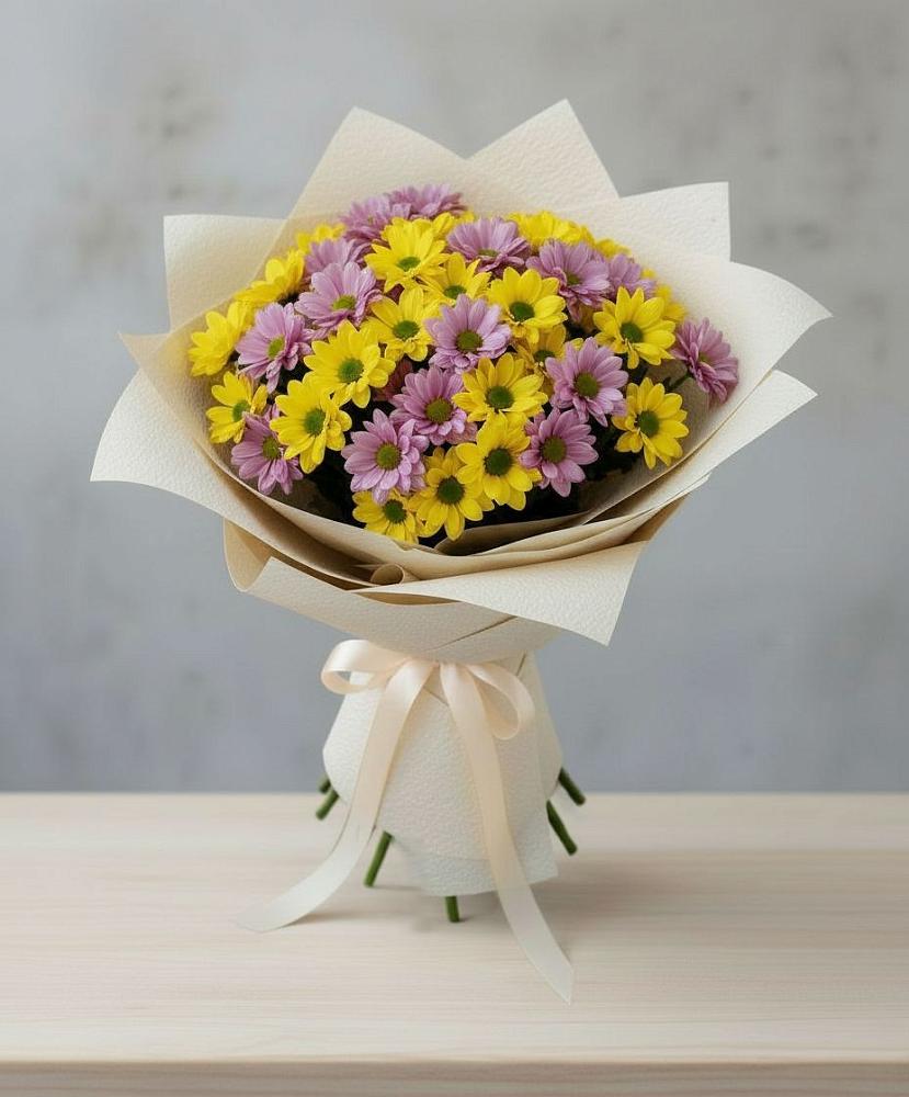 Букет цветов из: Хризантемы в Семеновское